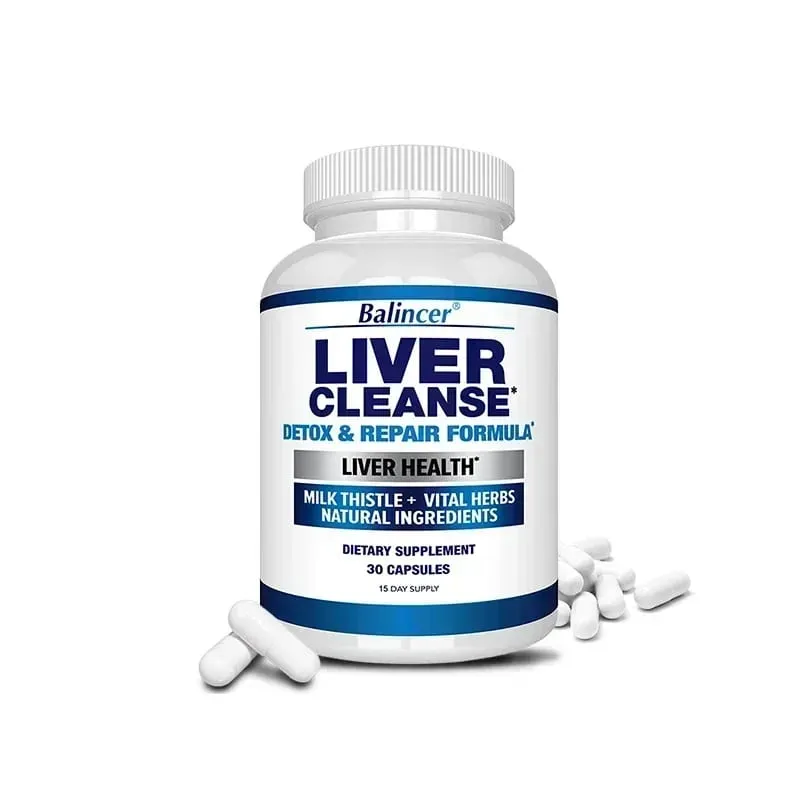 Liver Cleanse Detox & Repair Fatty Liver Formula - Milk Thistle Silymarin Artichoke Extract Dandelion - Liver Health