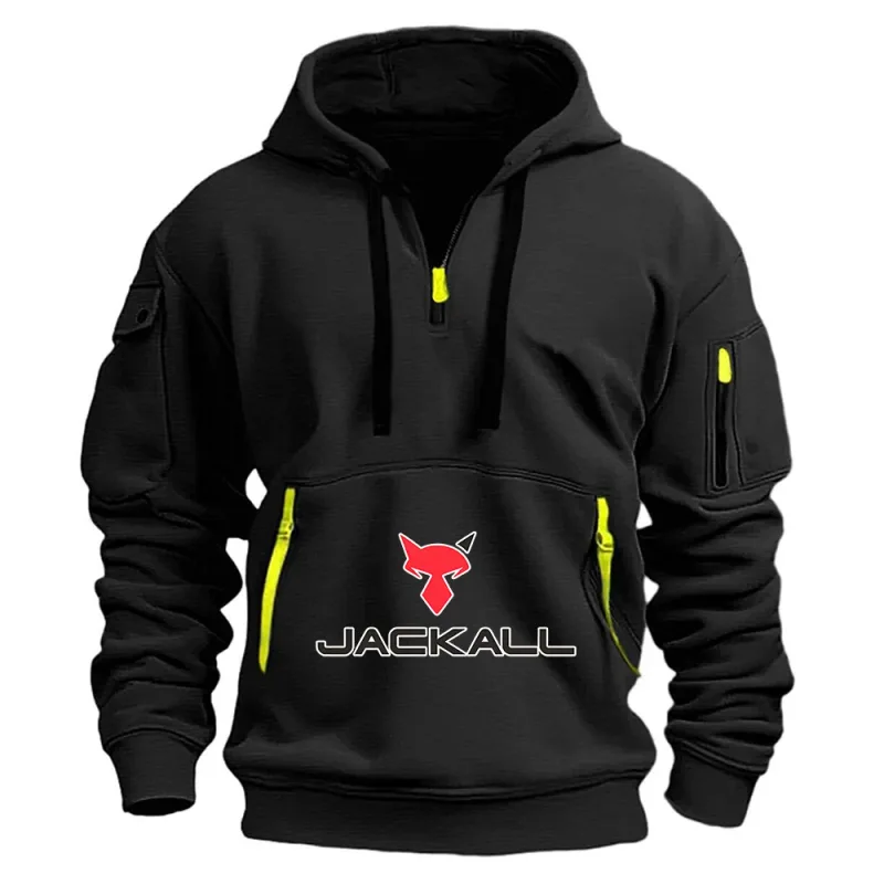 Jackall Lures Logo New Men's Keep Hoodies Streetwear Jacket Long Sleeve Sweatshirts Zipper Hooded Pullover
