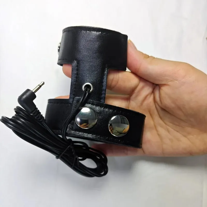 Male Electro Shock Penis Ring Electric Stimulation Massage Cock Ring Delay Time Ring Medical Themed Toys Sex Product Accessories