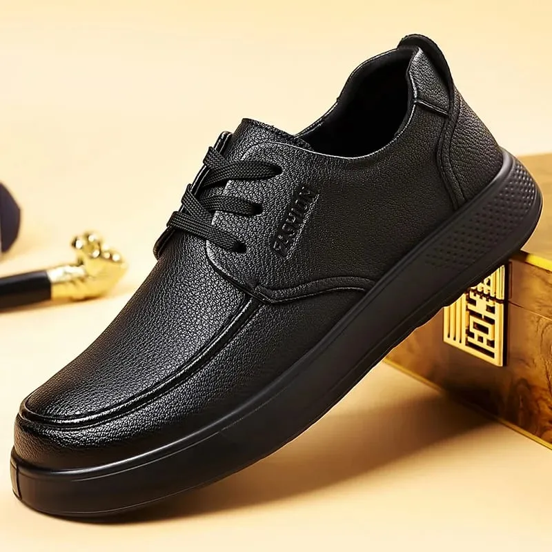 2026 New Designer Solid Color Leather Shoes for Men Soft Sole Fashion Loafers Man Spring Summer Autumn Business Casual Shoe Male