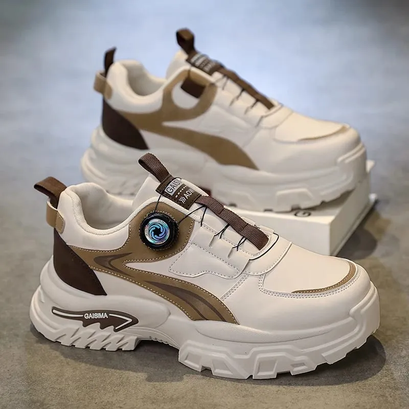 2025 Autumn New Men's Versatile High-Top Trendy Thick-Soled Running Shoes Breathable Casual Trendy Shoes — image 6