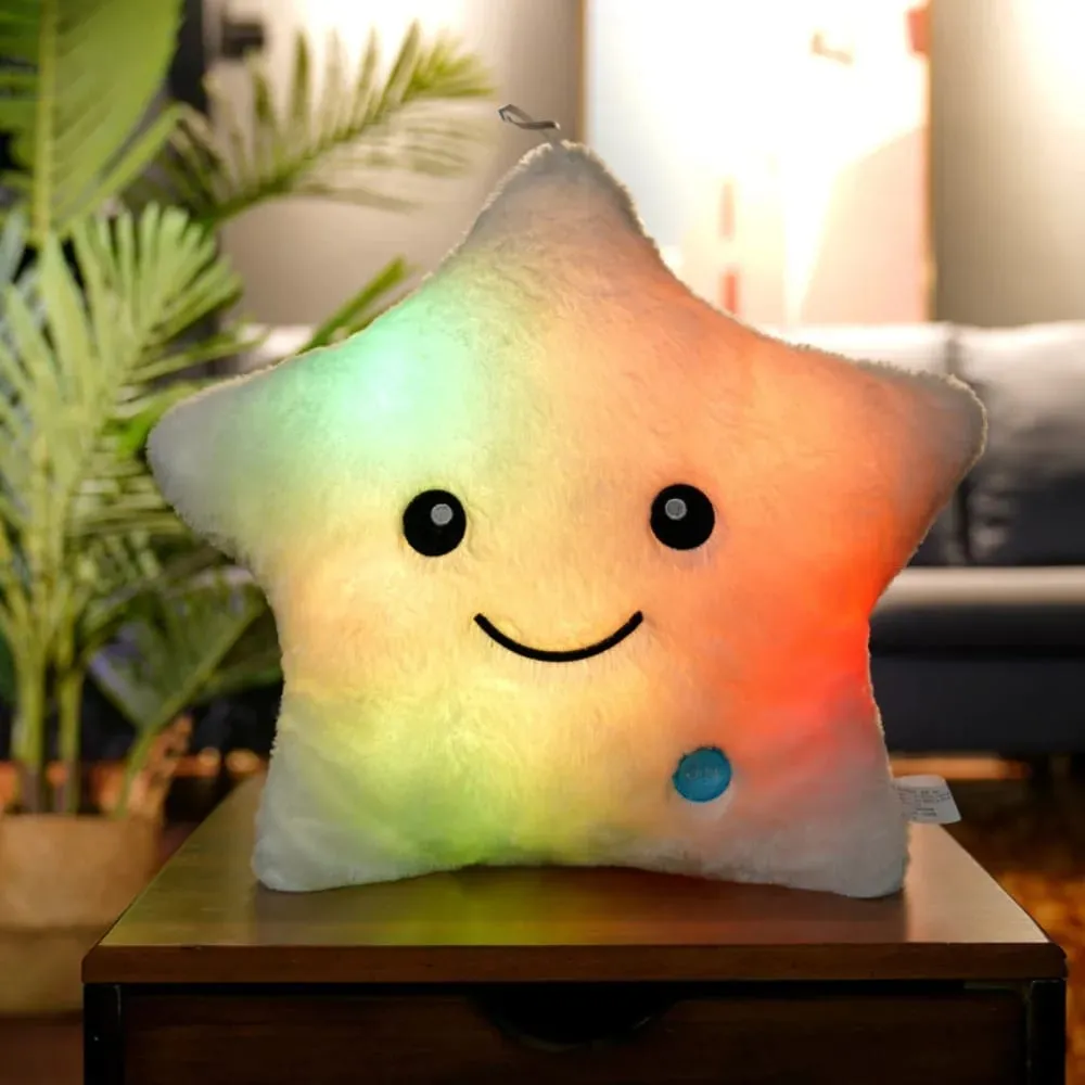 New LED Electronic Star Plush Toy Soft Star LED Star Doll Toy Home Decoration Baby Kid Toys Soft Star Pillow — image 10