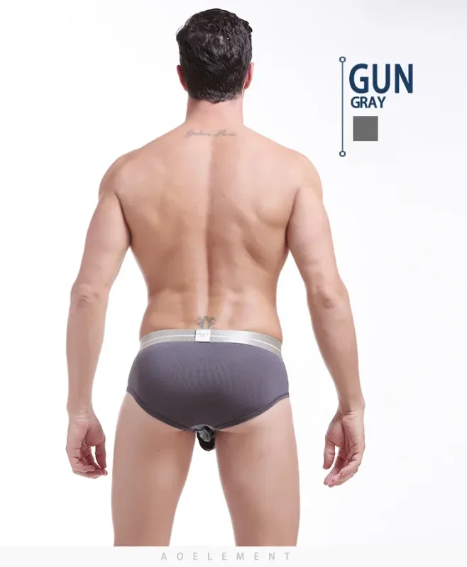 1pc Modal capsule lift U convex men's underwear bullet separate ice silk capsule pouch briefs — image 16