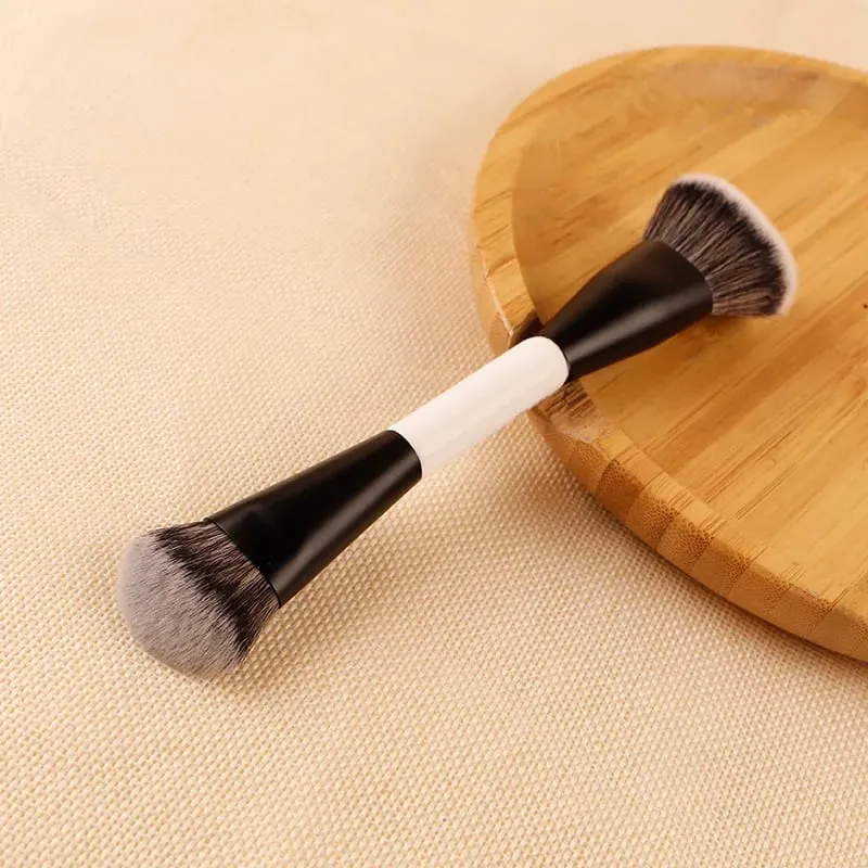 F4 Dual-Ended Foundation Face Brush Double-ended Powder Blush Contour and Eyeshadow Concealer Makeup Brushes — image 3