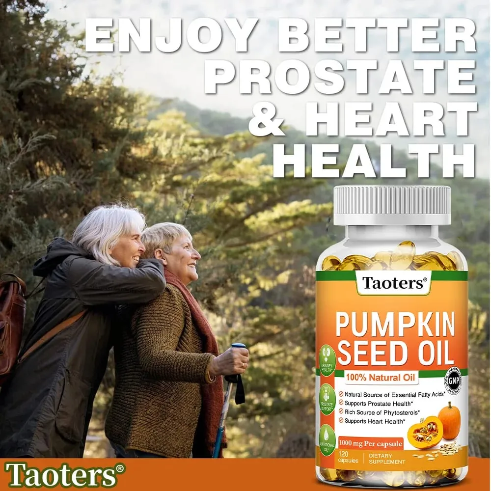Pumpkin Seed Oil Capsules - Promotes Hair Growth Urinary Tract and Prostate Health Cardiovascular Support | Non-GMO — image 3
