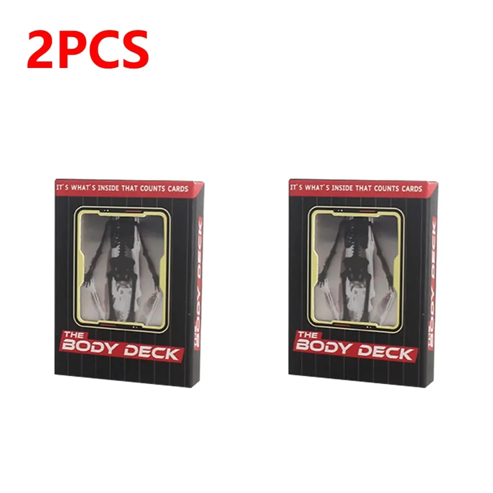 1-3PCS Human Anatomy Poker Cards The Body Deck Skeleton Playing Cards Waterproof Plastic Playing Cards Fun Halloween Board Game — image 10