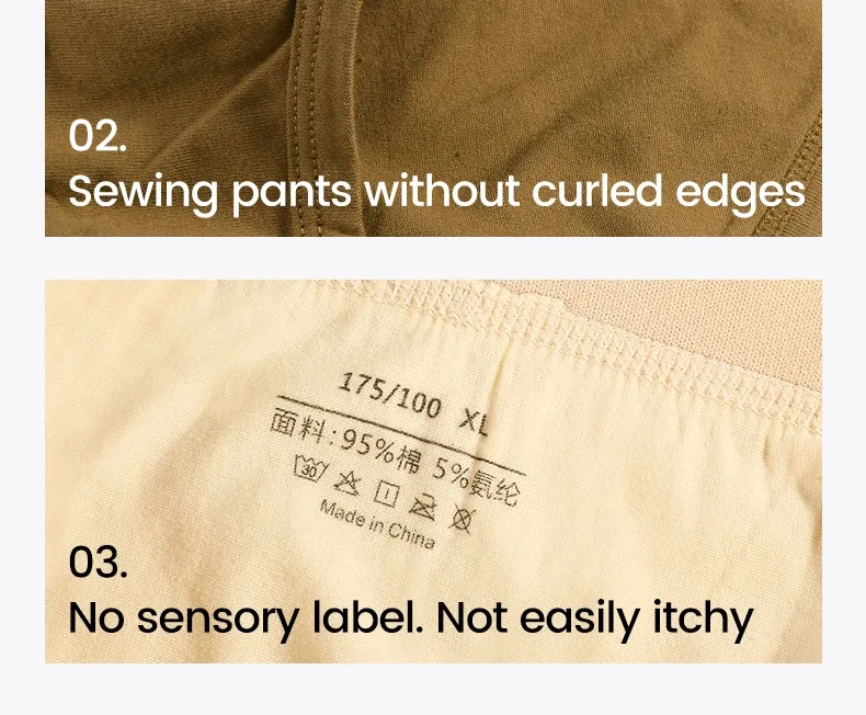 Men's pure cotton breathable and comfortable triangular underpants, mid-waist, skin-friendly and soft, teenagers' underpants 3256810188437944