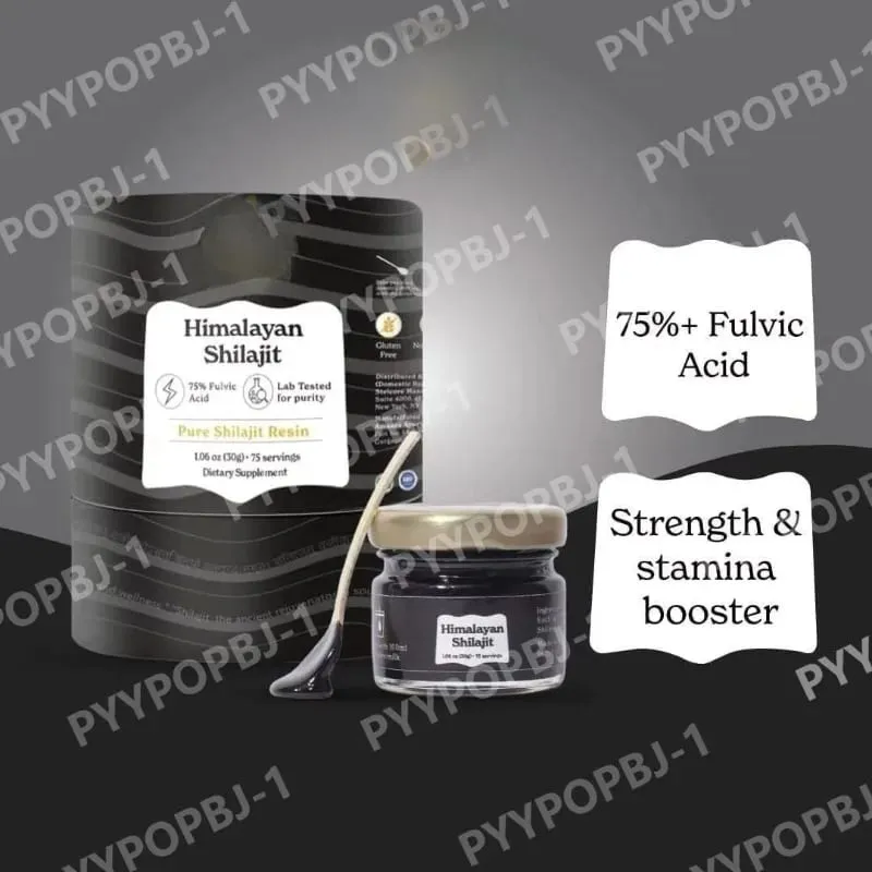 Resina Shilajit do Himalaia Ácido Fúlvico Natural Orgânico Certificado ISO 1,06 OZ 75 Porções 85+ Minerais para Homens e Mulheres — image 4