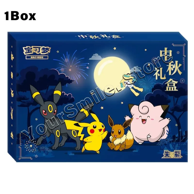Kad Dagangan Pokemon Asal Kotak PTCG Tulen Versi Cina Kad Paparan Dek Hadiah Hari Lahir Kanak-kanak