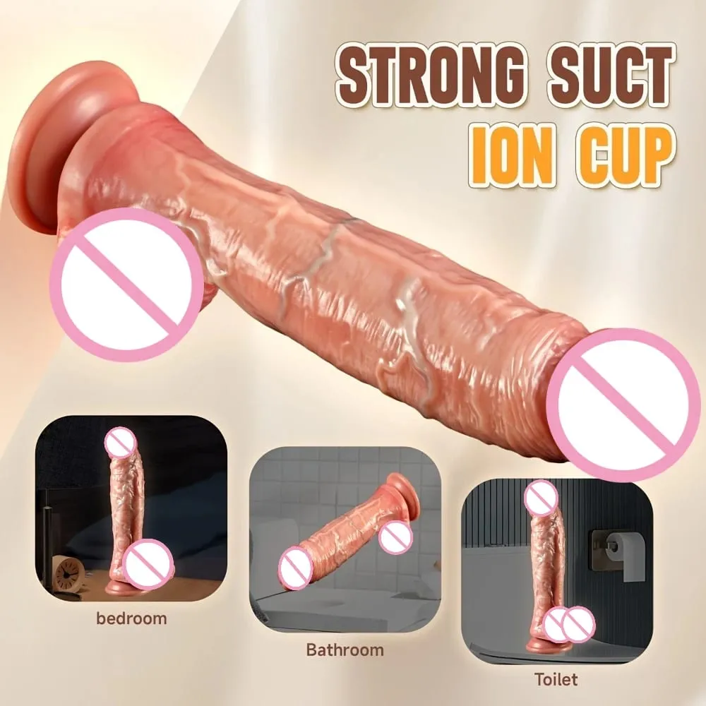 Realistic Food Grade Silicone Dildo G-Spot Vagina Anal Massager Masturbators Big Thick Penis Adult Sex Toy Cock Dick Penetration