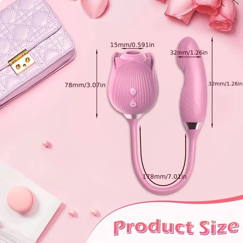 Clitoris Sucker Vibrator for Women Nipple Clit Stimulator Female Masturbator Finger Wiggle G-Spot Vibrator Sex Toy for Women 18+