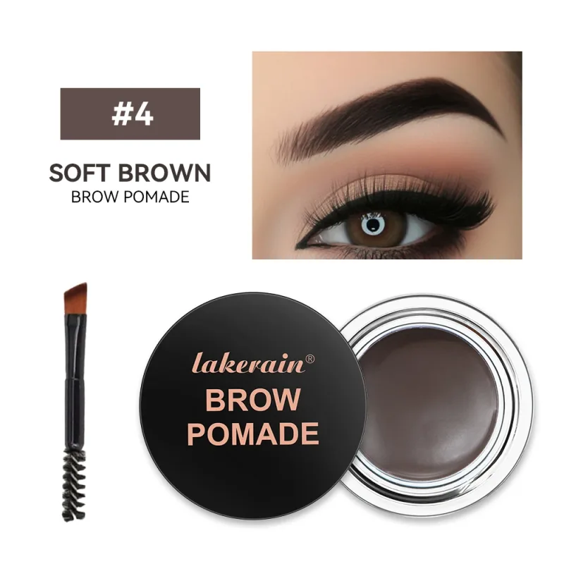 6 Colors Waterproof Eyebrow Tint with Brush Long-Wearing Full-Pigment Smudge-Proof Eyebrow Pomade Natural Wild Brows Makeup — image 12