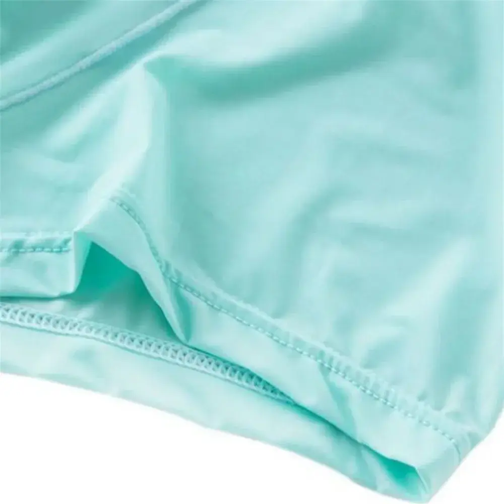 Transparent Boxers Men Ice Silk Quick Dry Male Trunks Summer Seamless Underwear Ultra-thin Plus Size Shorts