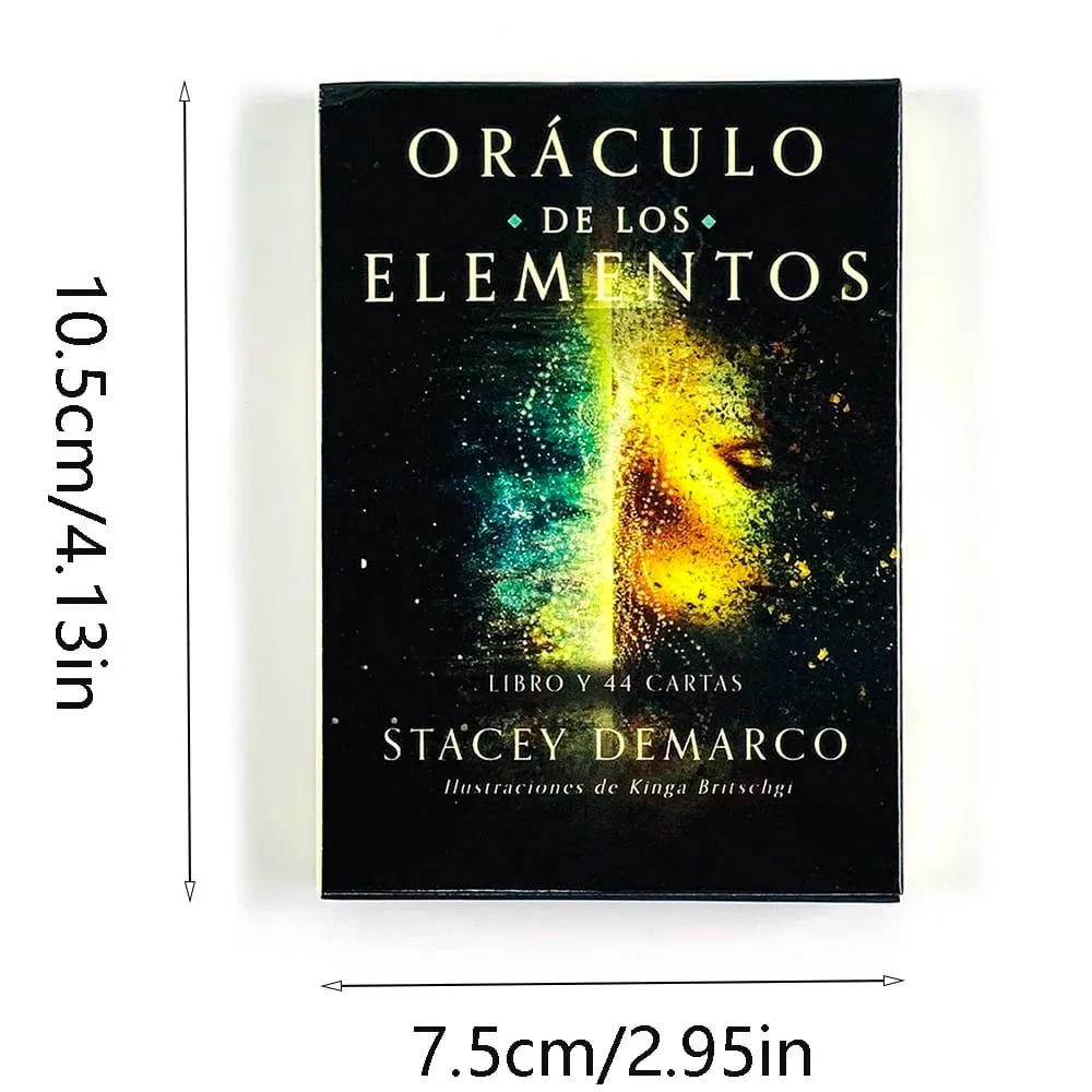 Oráculo De Los Elementos Oracle Cards 44-Card Deck Spanish Version Elemental Spiritual Guidance Divination Board Games