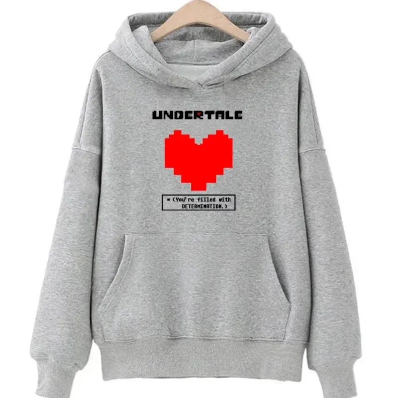 Undertale game: You are full of determination. Printed hoodies for men and women, casual sportswear, autumn and winter hoodies — image 6