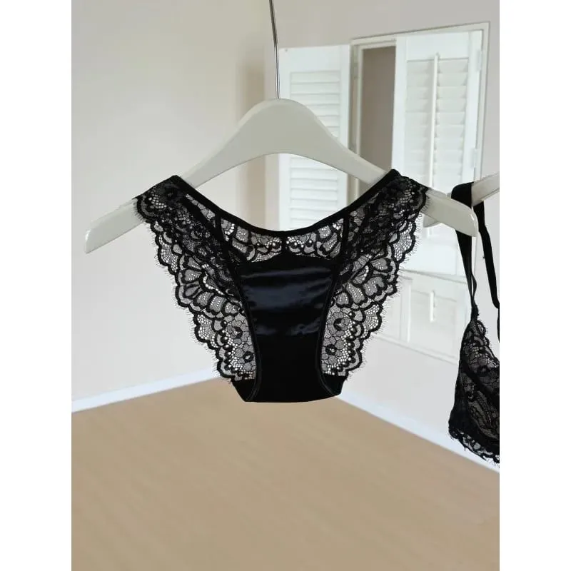 Sexy French Lace U-Back Minimizer Bra Set for Large Bust | Push Up Anti-Sagging Deep V Bralette | Summer Bestseller MOYISU Panty — image 6