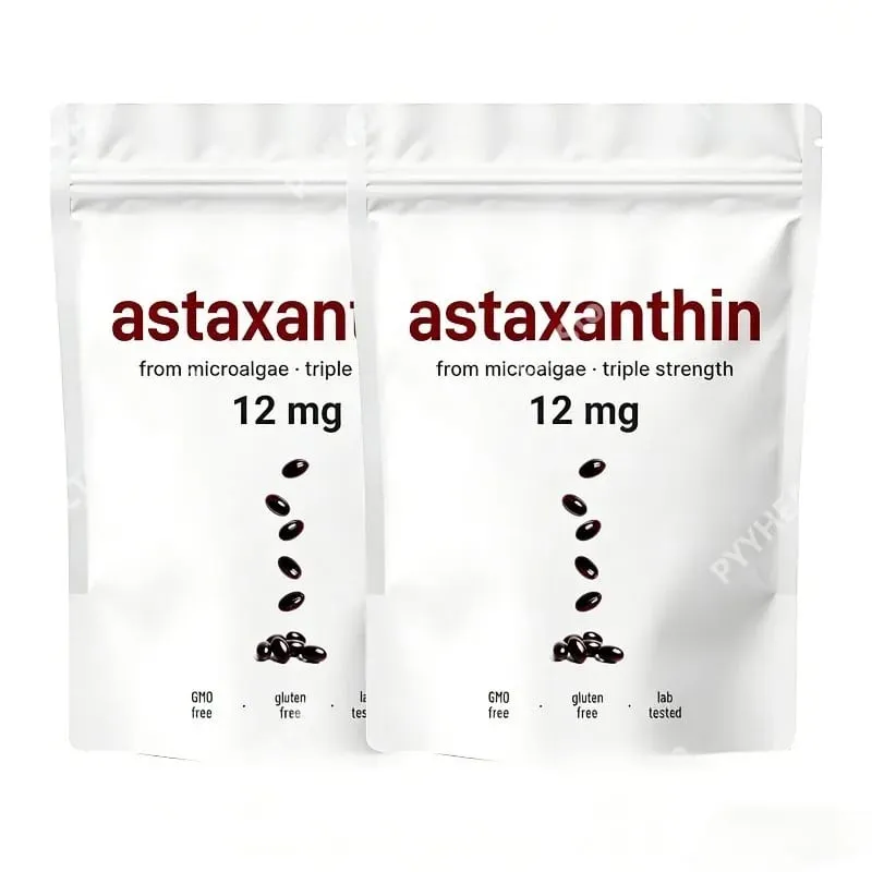 Astaxanthin 12mg Softgels - Antioksidan Harian Menyokong 120 Kapsul Non-GMO Tanpa Gluten Bebas Soya 120 Kapsul untuk Dewasa
