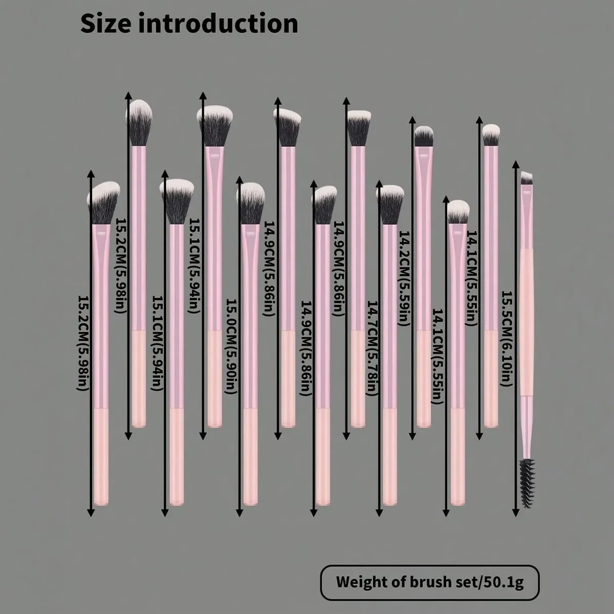 13pcs Professional Makeup Brush Set Soft Face & Eye Brushes for Foundation Concealer Eyeshadow Blending and Highlighting — image 6