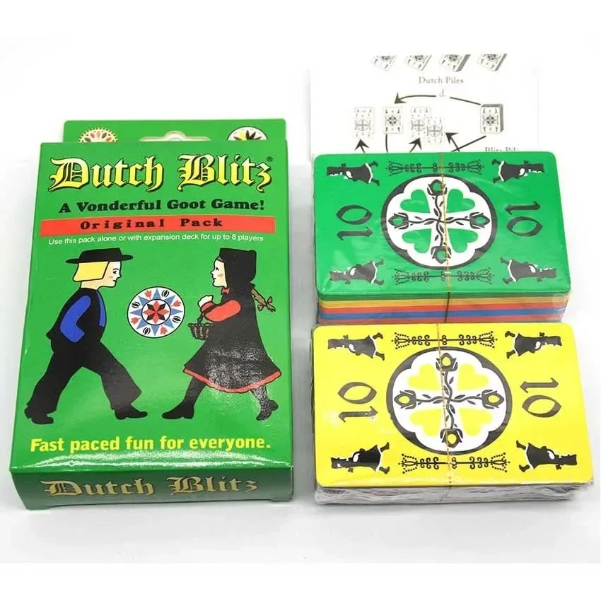 Dutch Blitz Det originale hurtige kortspil indeholder 160 kort hurtigt og nemt at lære Fantastisk familiespil til alle for 2