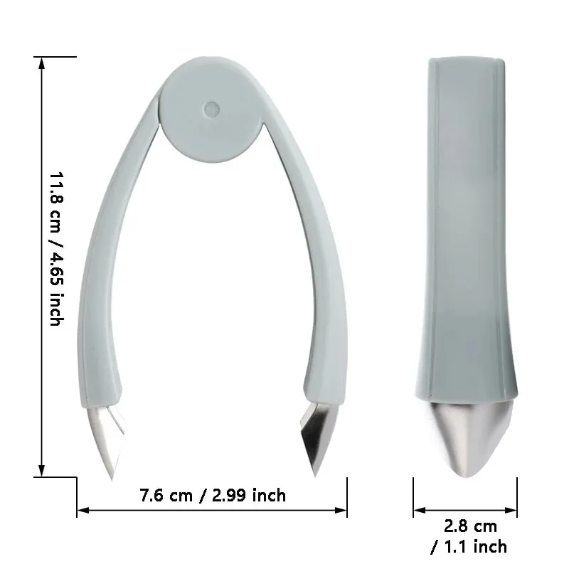 Stainless Steel Tomato Stem Strawberry Leaf Remover Pineapple Seed Cutter Fruit Shelling Tweezer Kitchen Machine Slicer Gadget — image 7