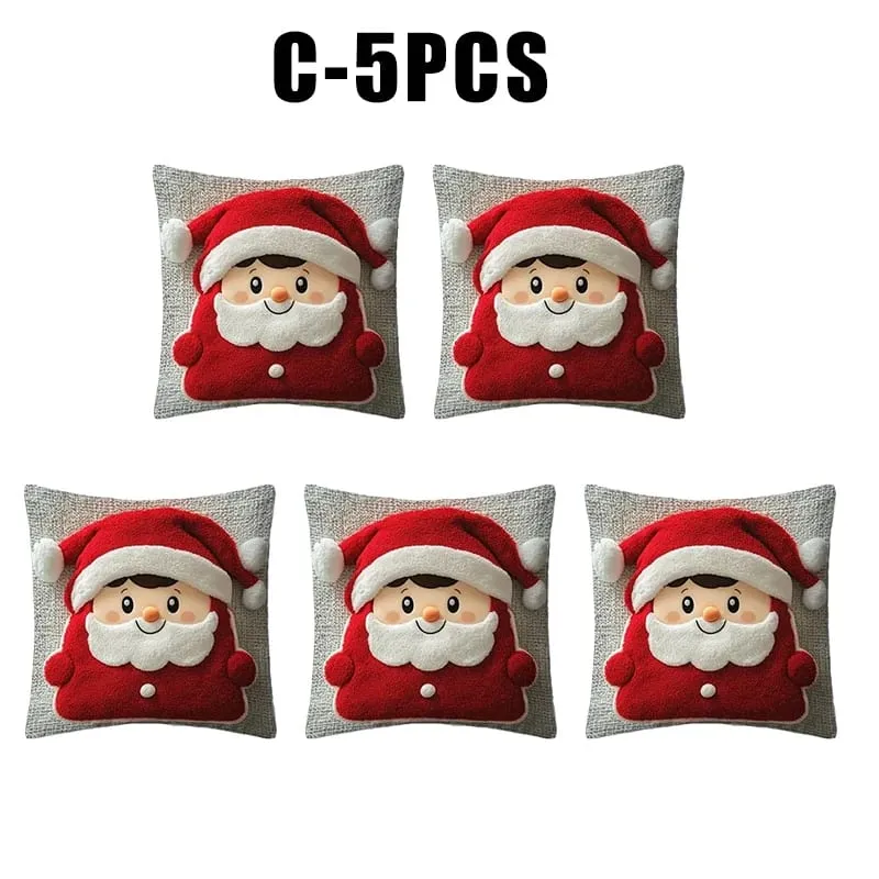 Christmas Character Cushion Cover Snowman Reindeer Digital Print on Stretch Fabric for Festive Home Decor — image 20