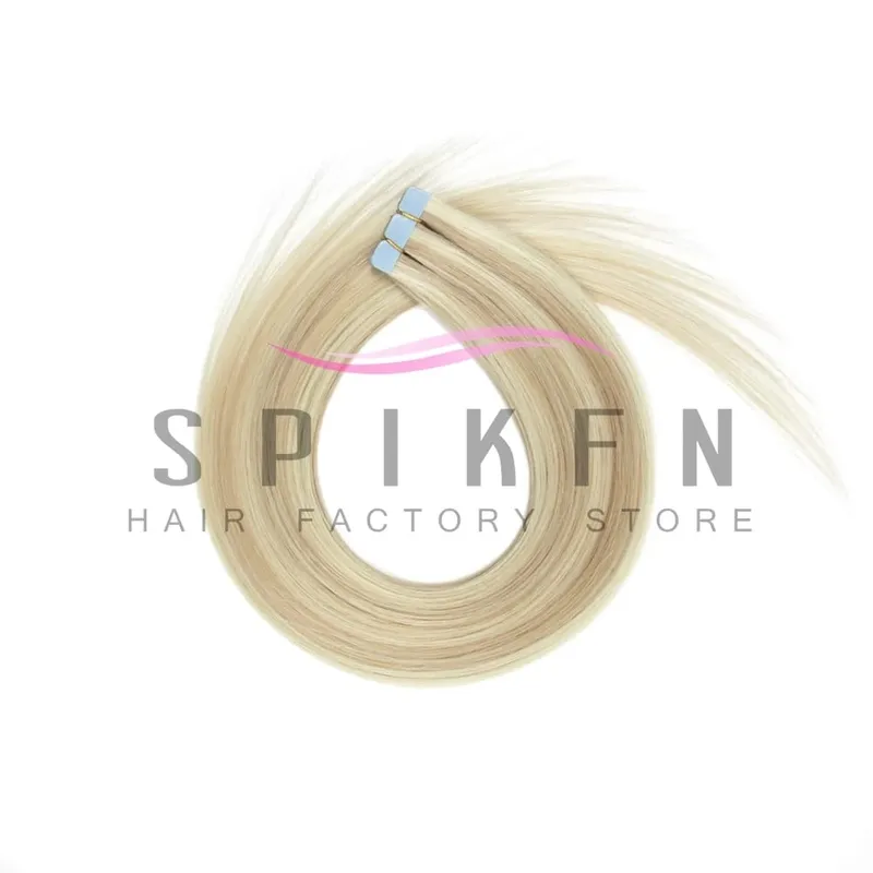 Mini Tape In Human Hair Extensions 12"-20" Machine Remy Skin Weft Adhesive Tape Hair Natural Black Tape Hair 10pcs/pack