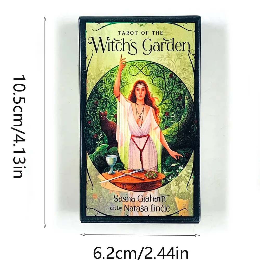 Tarot of the Witch's Garden 78 Cards English Version Divination Meditation Board Games Cards Game for Beginners & Collector