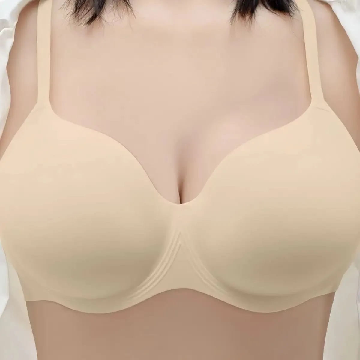 12CM Ultra Thick Push Up Bra for Small Chest Seamless Wireless Lift Anti-Sagging Bra Soft Support Invisible Bra Lingerie — image 2