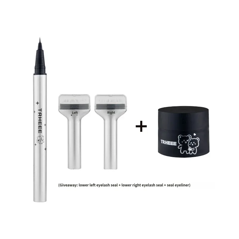 Women's Fine Eyeliner Pen Set And 9D Silk Mascara Combo - Waterproof Smudge-proof Long-lasting Eye Makeup for Party Festival Sta
