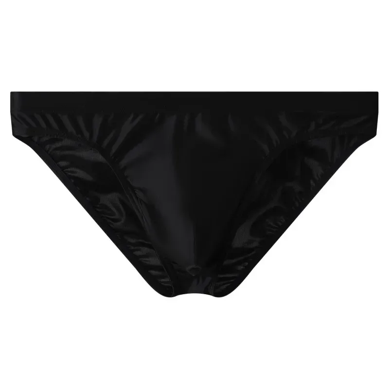 Men Solid Briefs Underwear Man Sexy Glossy Underpants Cuecas Calzoncillos Ropa Interior Hombre Slips Male Pouch Panties