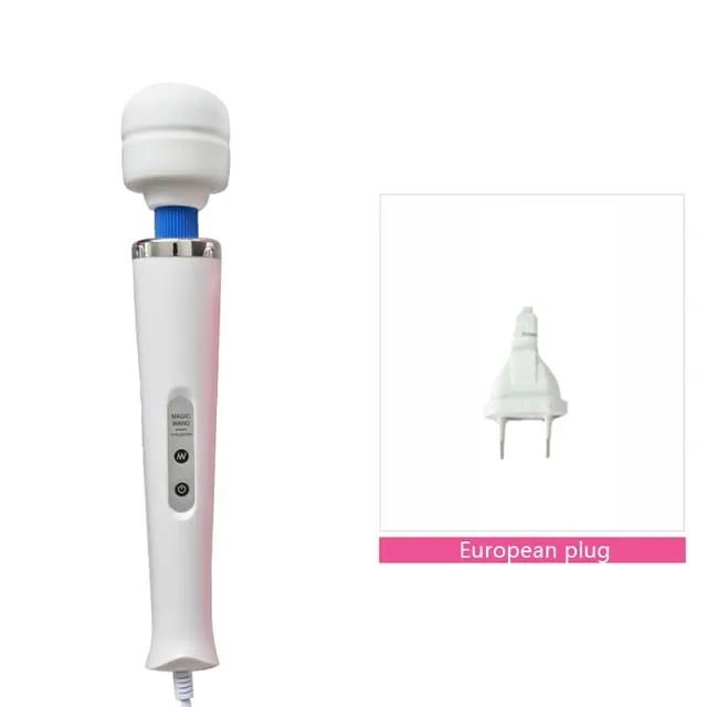 成人性玩具 AV 振動器強力魔棒 G 點刺激按摩器陰蒂振動器性玩具女性自慰黑狼新款 10 速魔棒按摩器大魔棒按摩棒 AV 振動器性感陰蒂女性性玩具歐元