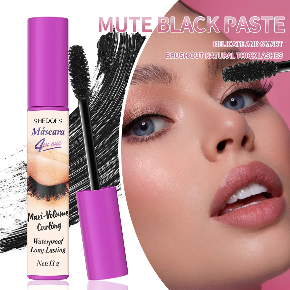 5D Waterproof Mascara Eyelashes Lengthening Long Lasting Silky Lash Black Eyelashes Extension Make Up Beauty Eye Korean Cosmetic — image 4