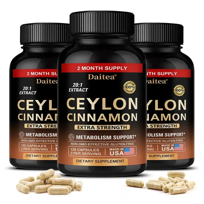 Ceylon Cinnamon Capsules - Antioxidant Promotes Heart Health and Metabolism Support The Immune System — image 11