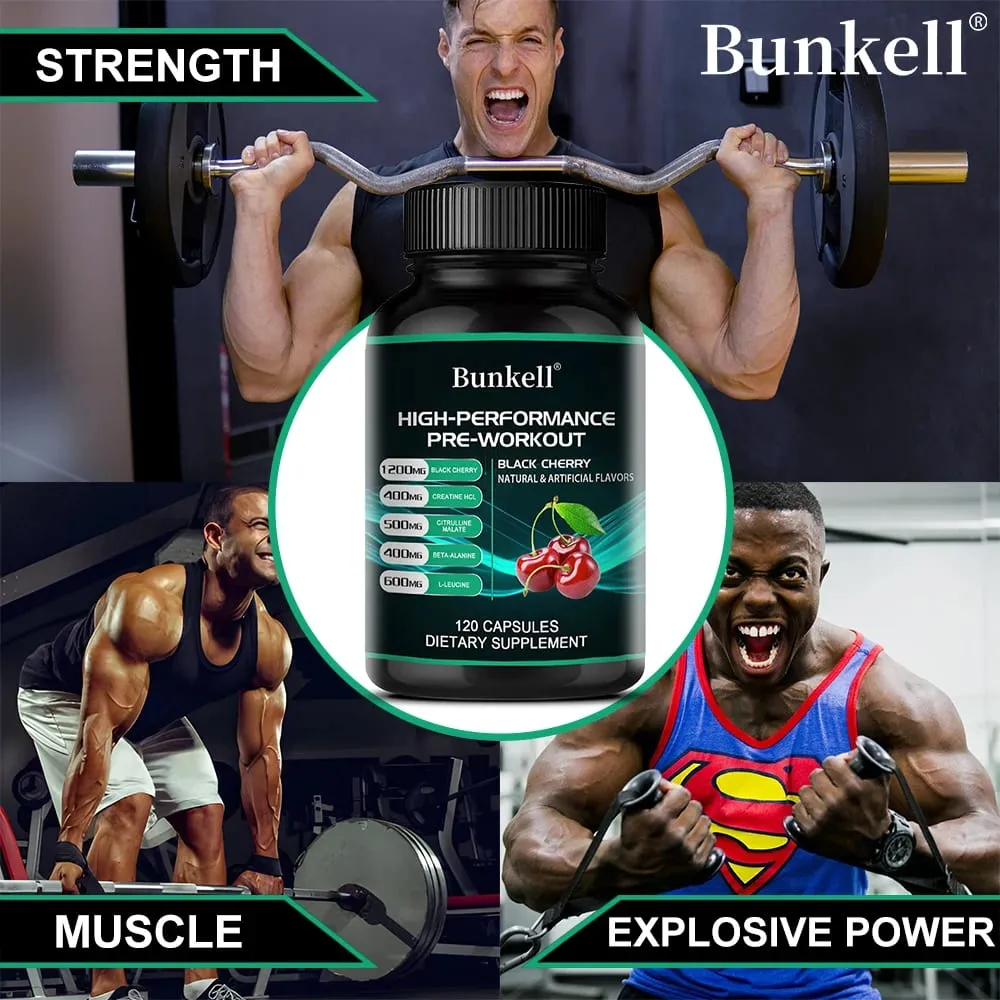 Suplemen Pra-Latihan Bunkell - Asam Amino Creatine HCI Citrulline Malate Beta-Alanine Untuk Meningkatkan Kinerja Atletik — image 6
