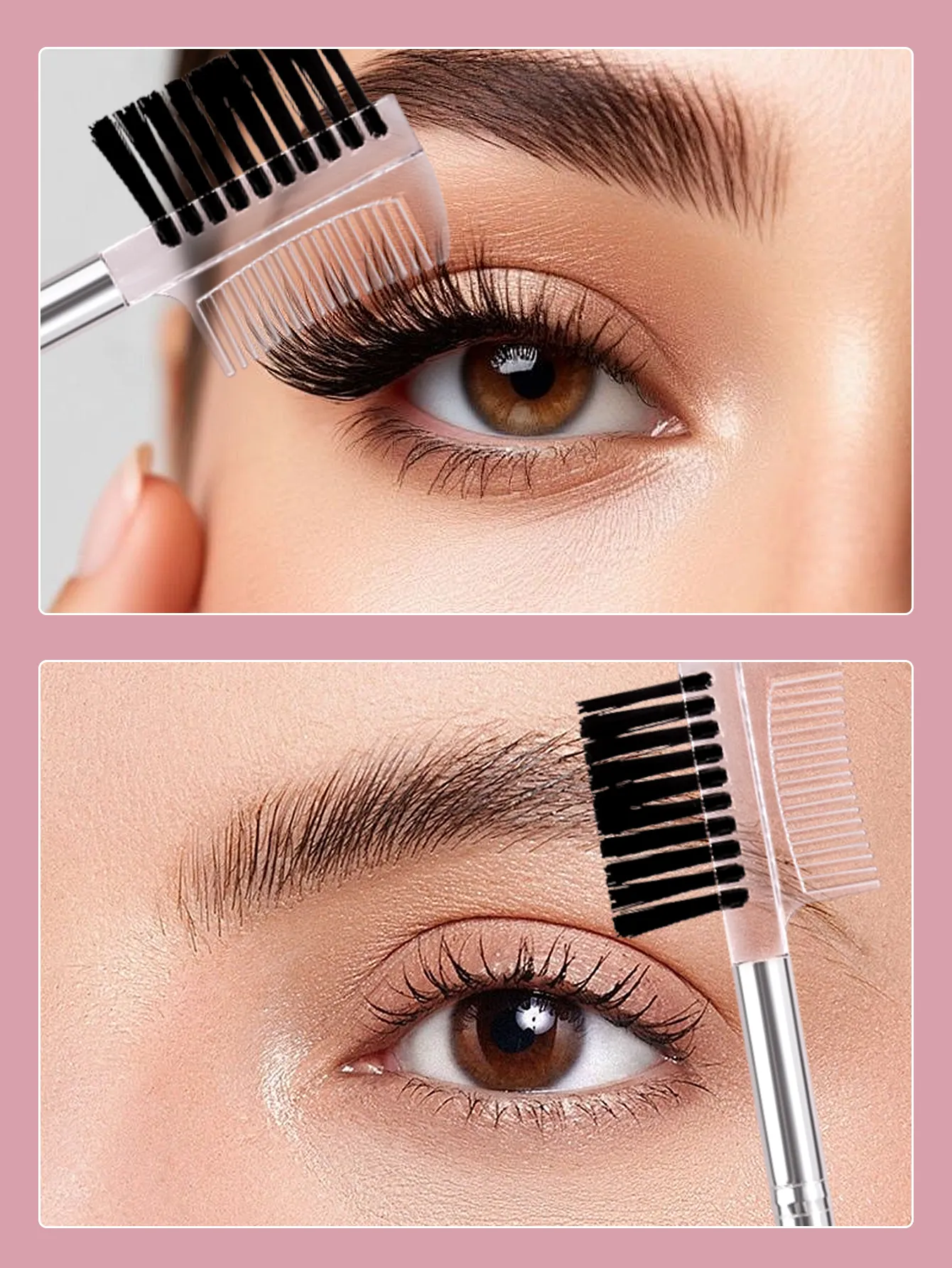 5PCS Makeup Brushes Eyelash Brush + Eyebrow Comb Makeup Brush Set Professional Volume Eyelashes — image 5