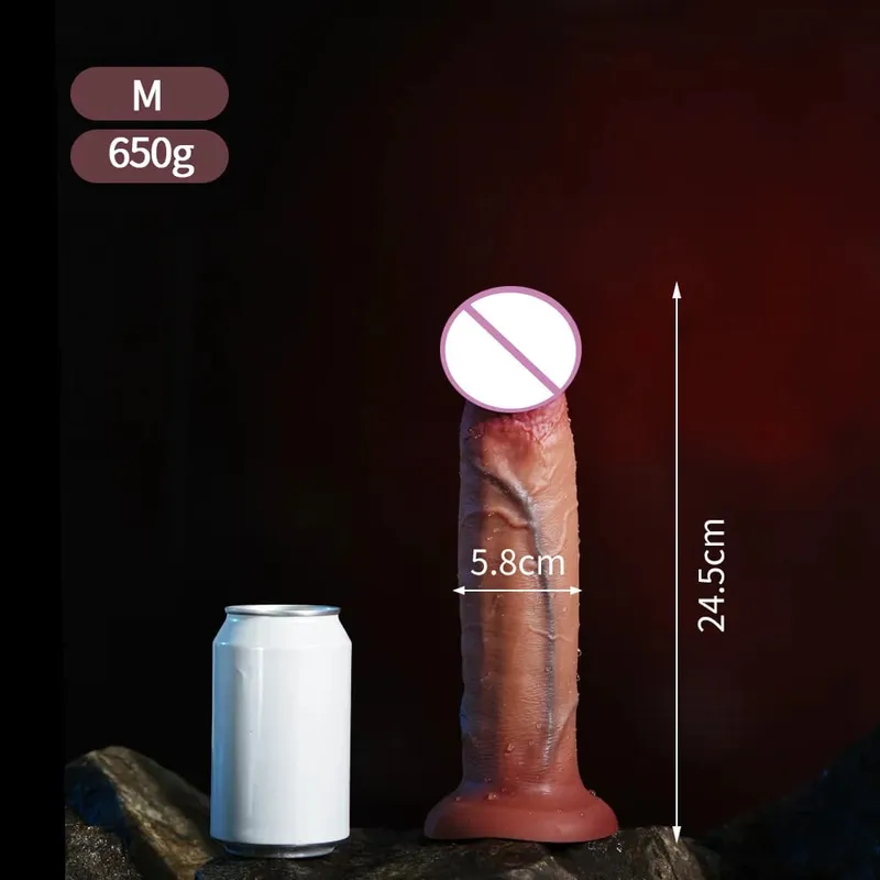Super Realistic Long Dildo Soft Silicone Anal Dildos Strapon Dick Butt Plug Masturbator Penis Adult Sex Toys for Men Women — image 11