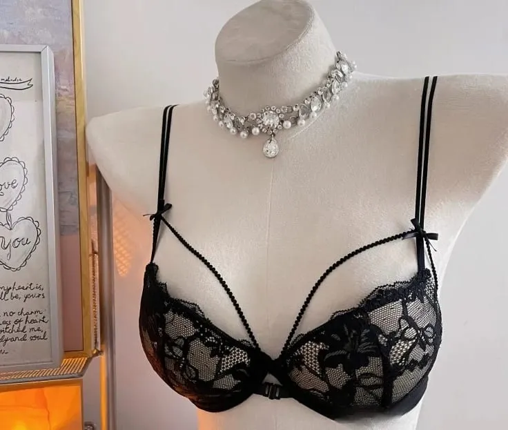 Womens Beauty Back Lace Bra Front Closure Design No Underwire Thin Straps Breathable Lingerie For Small Bust 32-38 Casual Wear — image 9