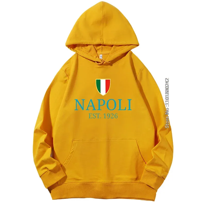 Italy Soccers Champions Napoli Souvenir Graphic Hooded Sweatshirts Spring Autumn New In Hoodies & Sweatshirts Men's Sportswear — image 5