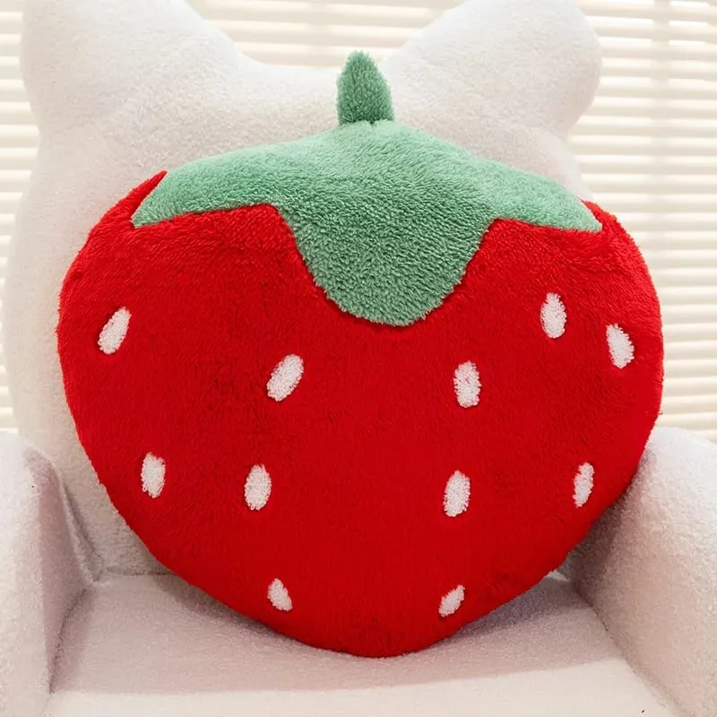 Strawberry Pillow Soft Stuffed Plush Toys Sweety Strawberry Sofa Hugging Pillow For Home Cushion Fruit Theme Birthday Gifts