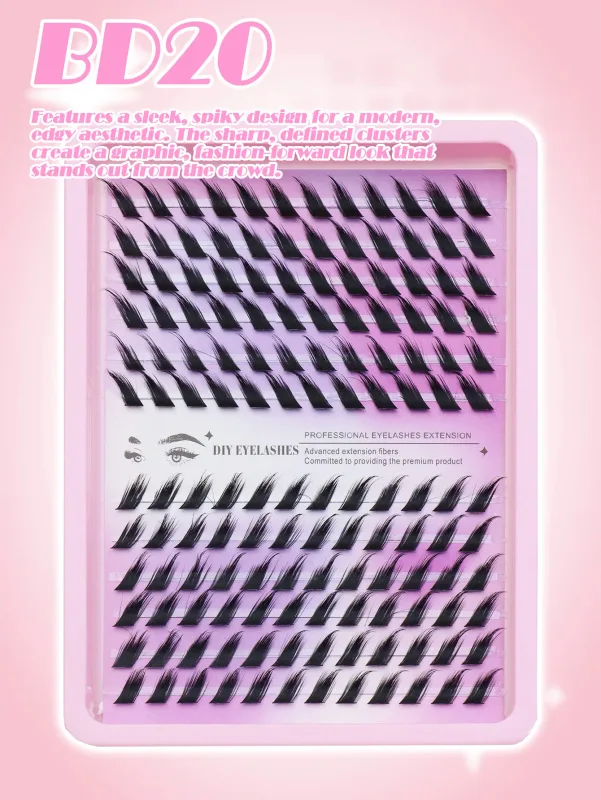 6 sizes of clustered eyelashes multiple combinations and styles to easily create exquisite eye makeup a must-have for beauty