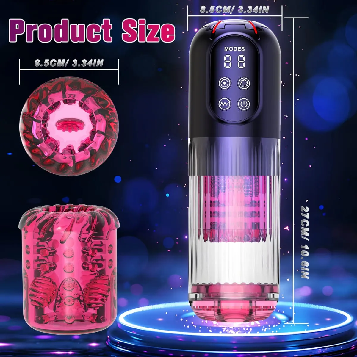 Powerful Male Masturbator Cup Penis Pump Sex Toy Thrusting Rotating Vibrating Sucking Licking Mode Pocket Pussy Adult Sex Toy