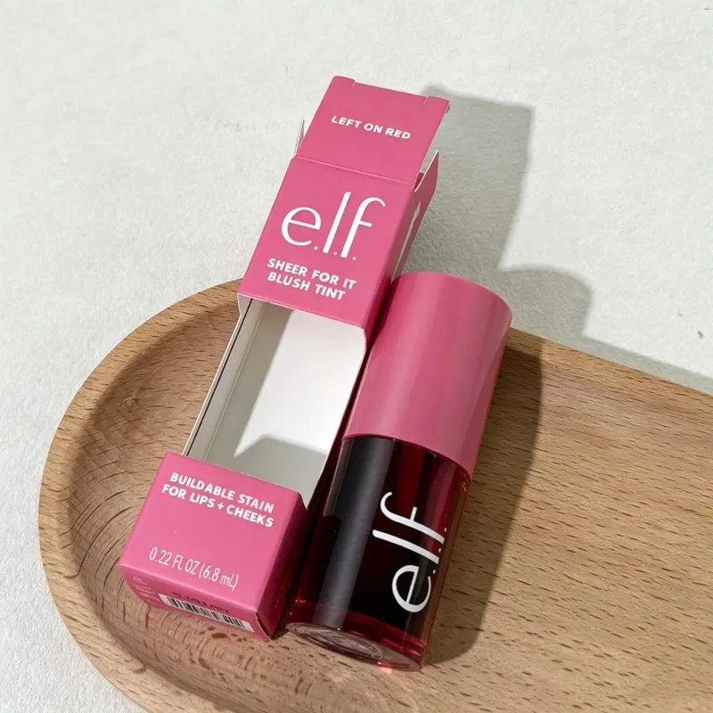 ELF Lip Gloss Natural Shine&Blush Υγρό Αδιάβροχο και Ανθεκτικό στον Ιδρώτα Εύκολα μουτζουρωμένο Ελαφρύ και μακράς διαρκείας μακιγιάζ — image 6