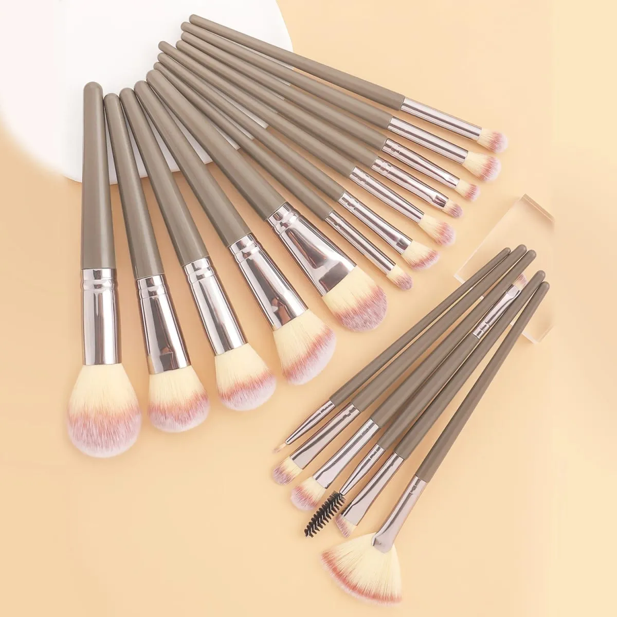 39Pcs Makeup Kit 18Pcs Brushes & Beauty Accessories Soft Bristle For Full Face Home Travel Cosmetic Set