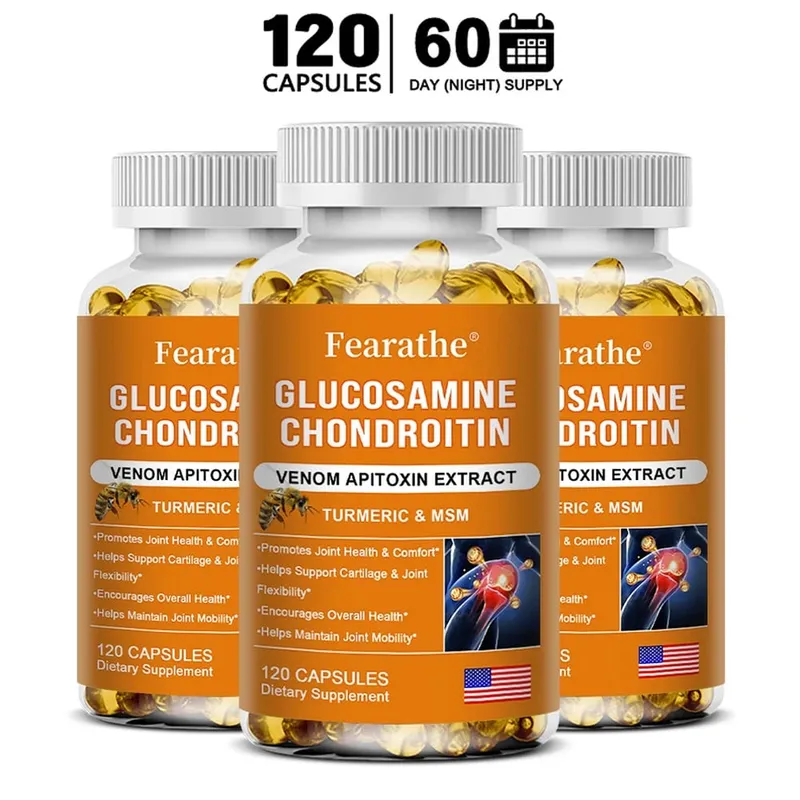 Glucosamine Chondroitin Bee Venom Turmeric & MSM - Bones Joint Antioxidant Digestive Support Non-GMO — image 8