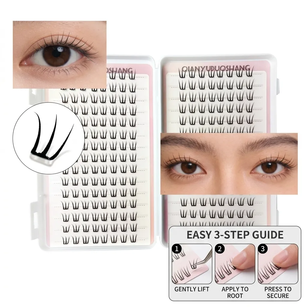 30rows Women's Idols False Eyelashes Natural Volume Daily Eye Makeup Women Beginner Large Capacity Lashes C Curl Synthetic Fiber — image 3