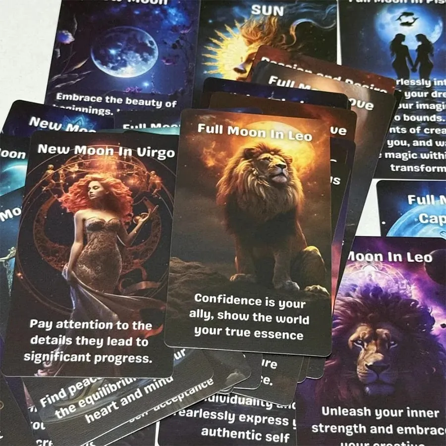 Moonology Love Wisdom Oracle Cards Guide Your Life 38pcs English Fortune-telling Tarot Deck