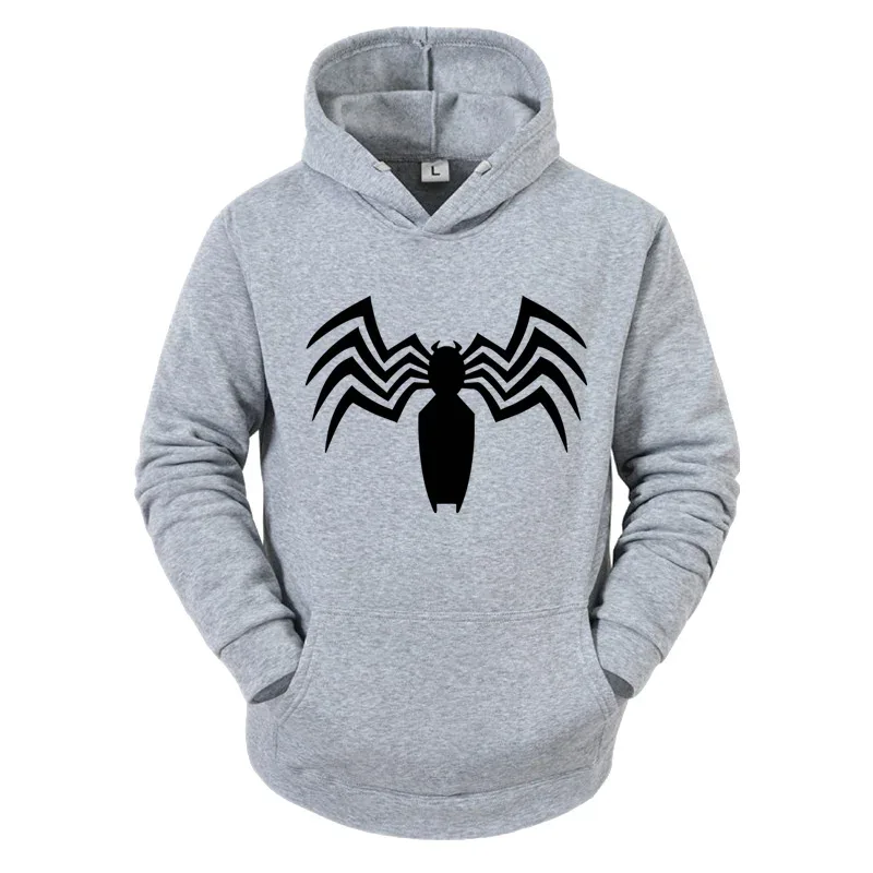 2026 Autumn and Winter New Men's Hoodie Street Fashion Spider Print Sportswear Women's Fleece Casual Fun Hoodie Men's Wear — image 9