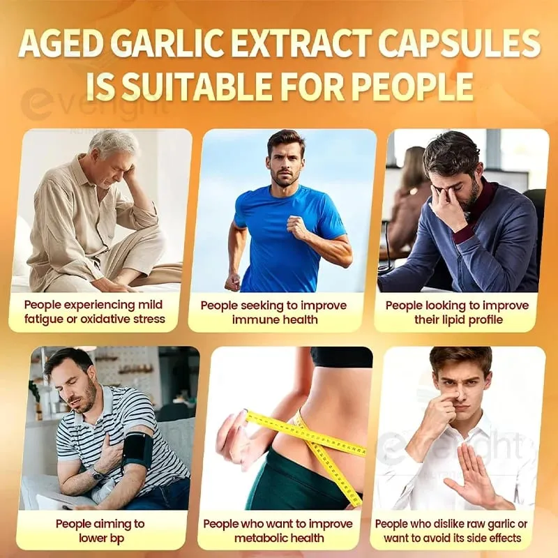 Aged Garlic Extract Capsules – Odorless Formula with Magnesium Chromium B1 & B9 – Supports Immune Heart & Cardiovascular Heal — image 6
