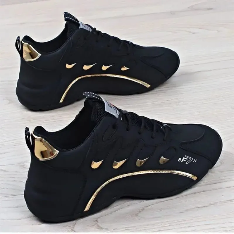 Men New Fashion Casual Sneakers for Light Soft Breathable Vulcanize Shoes High Quality Soft Leather Sneakers Zapatillas De Mujer — image 1