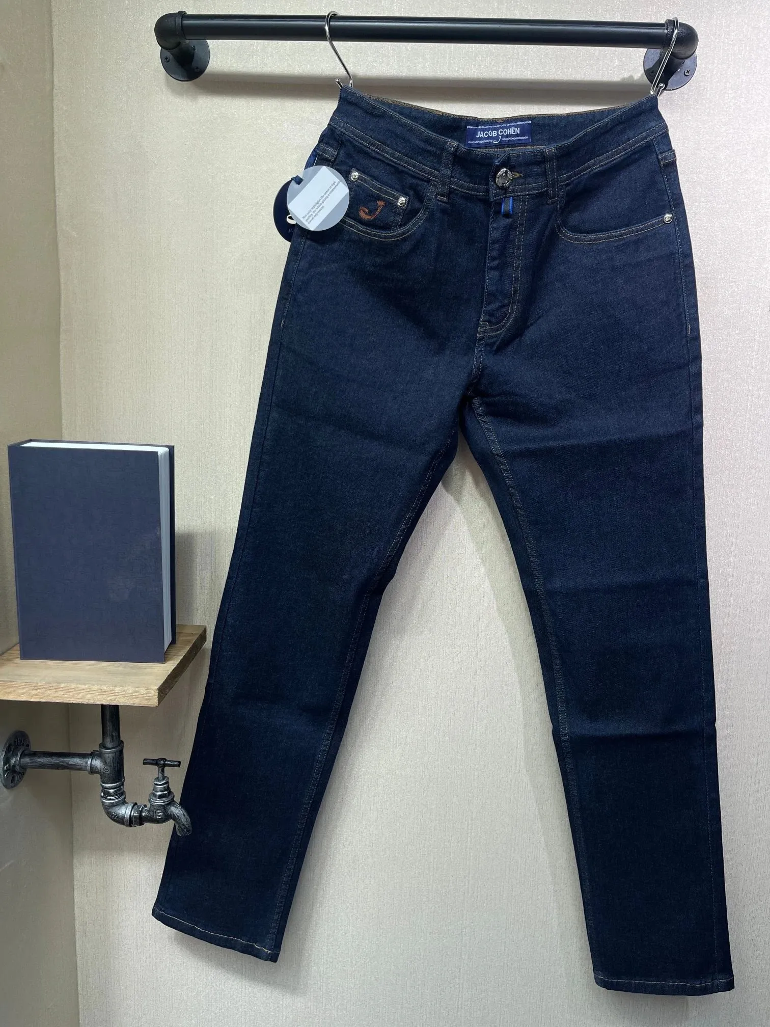 Jeans Thick Cotton Men 2025 Autumn Winter new casual warm Blue embroidery comfortable straight Big size 30-40 Pants — image 3